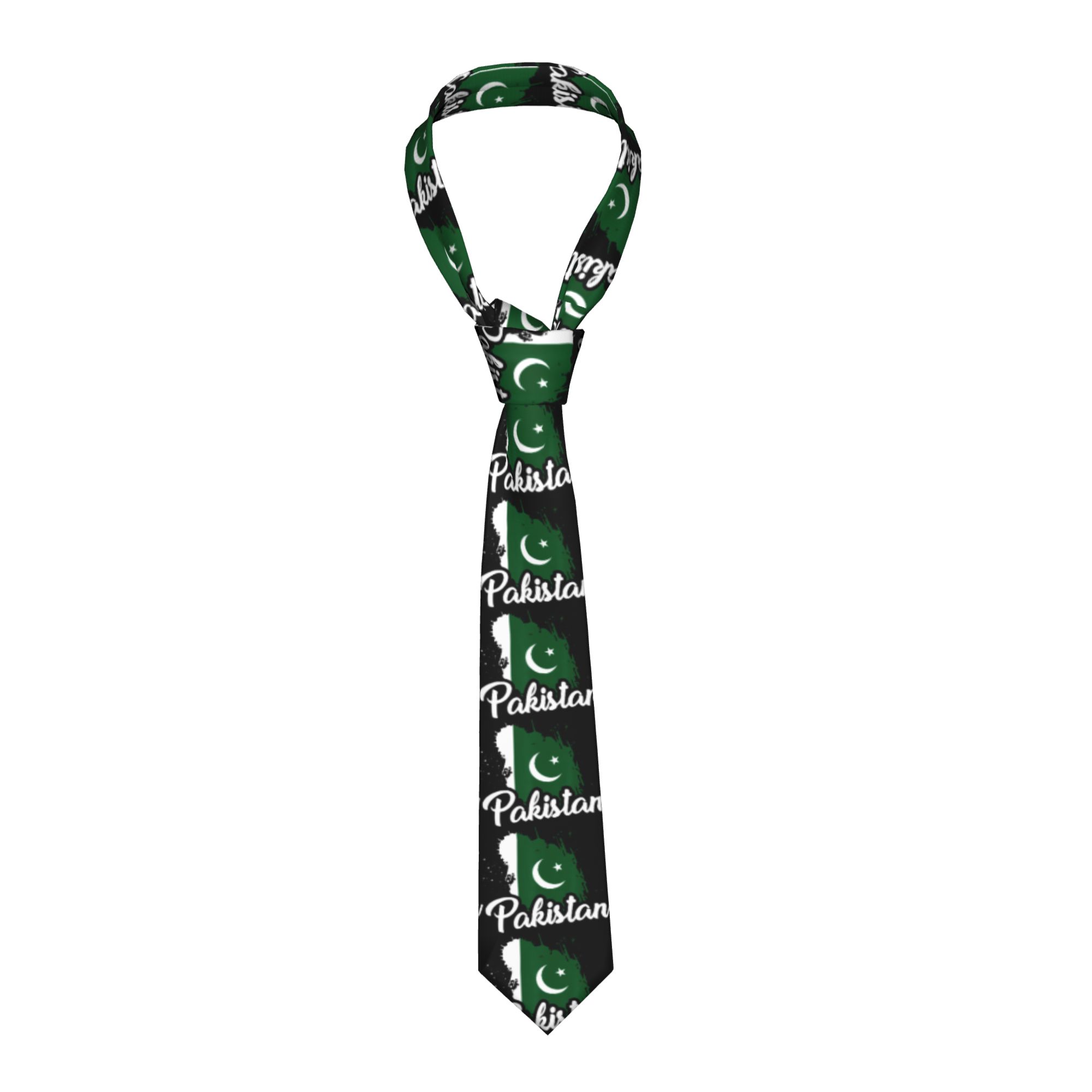 Men Accessories In Pakistan - Men's Tie Pakistan Flag Pakistani Neck
