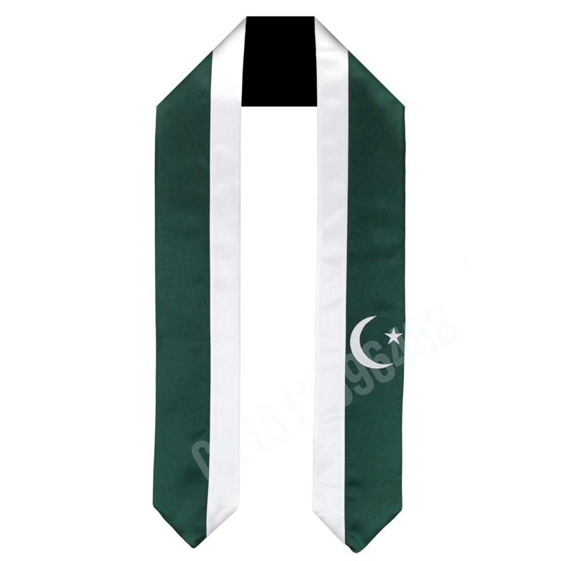 Men Accessories In Pakistan - Pakistan Flag Scarf Top Print Graduation