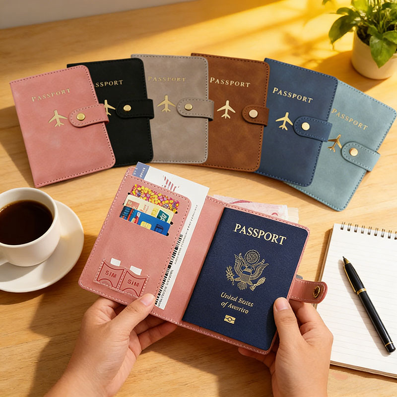 Men'S Accessories Essentials - Leather Passport Holder Covers Case for