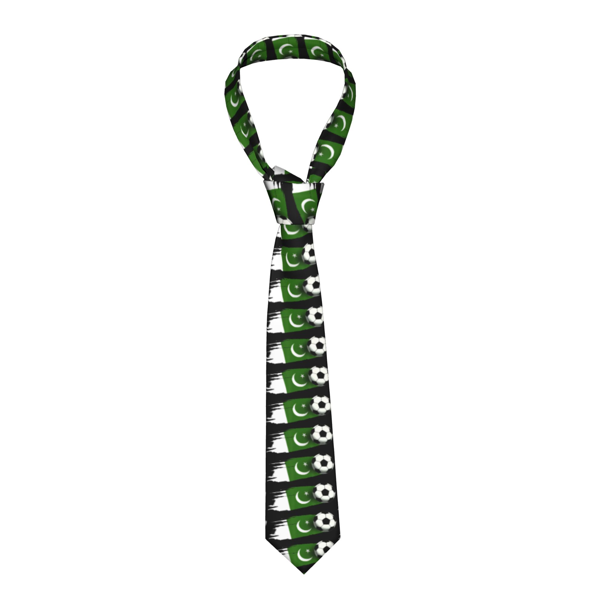 Men Accessories In Pakistan - Mens Tie Pakistan Flag Pakistani Soccer