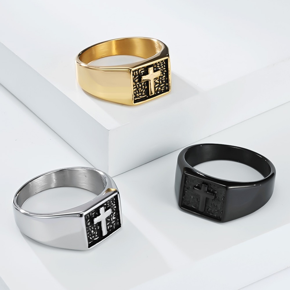 Somen Vintage Stainless Steel  - Signet Ring Men recension och pris