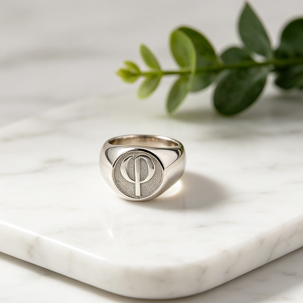 15mm Customized Signet Men Rin - Signet Ring Men recension och pris