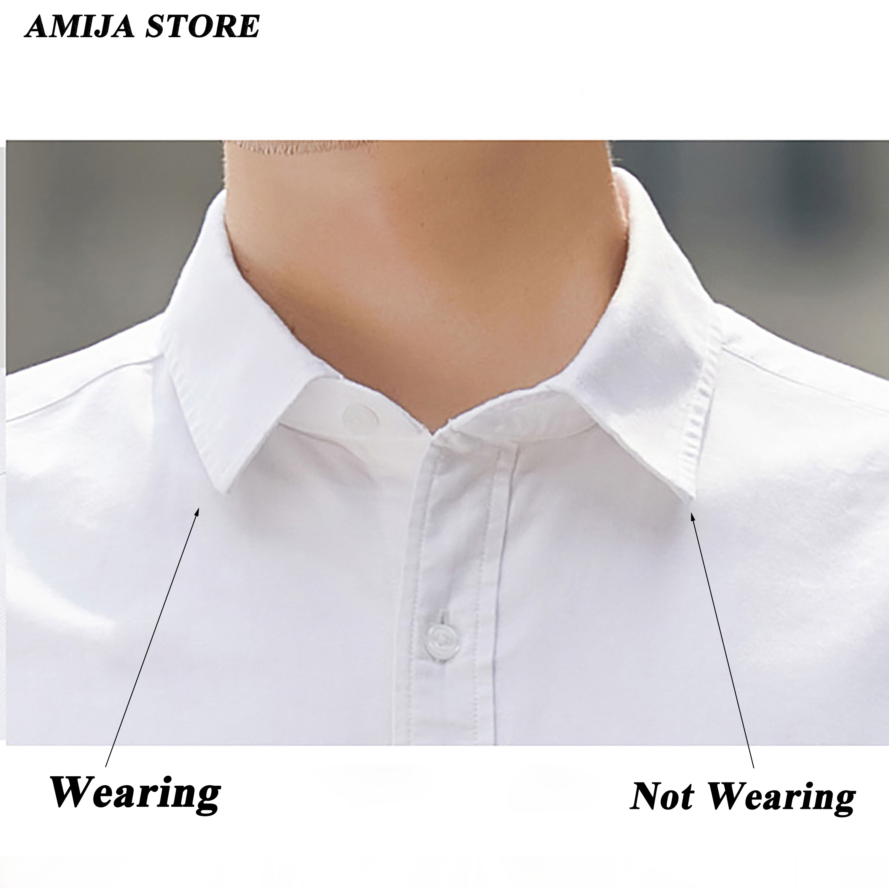 2Pcs Unique Wood Grain Collar  - Men Accessories Unique recension och pris