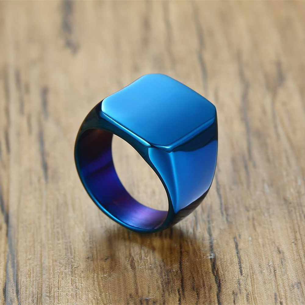 Free Engrave New Silver/Gold/B - Signet Ring Men recension och pris