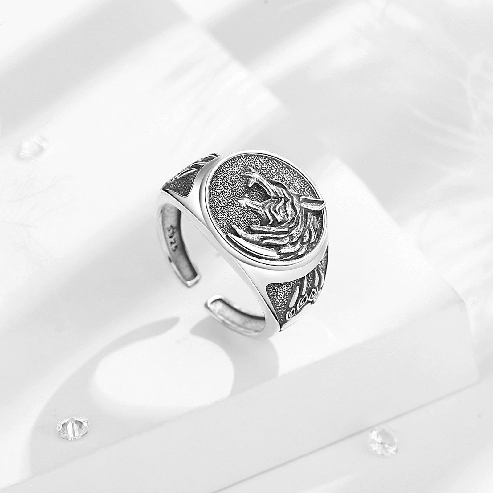 Eudora 925 Sterling Silver Vik - Signet Ring Men recension och pris