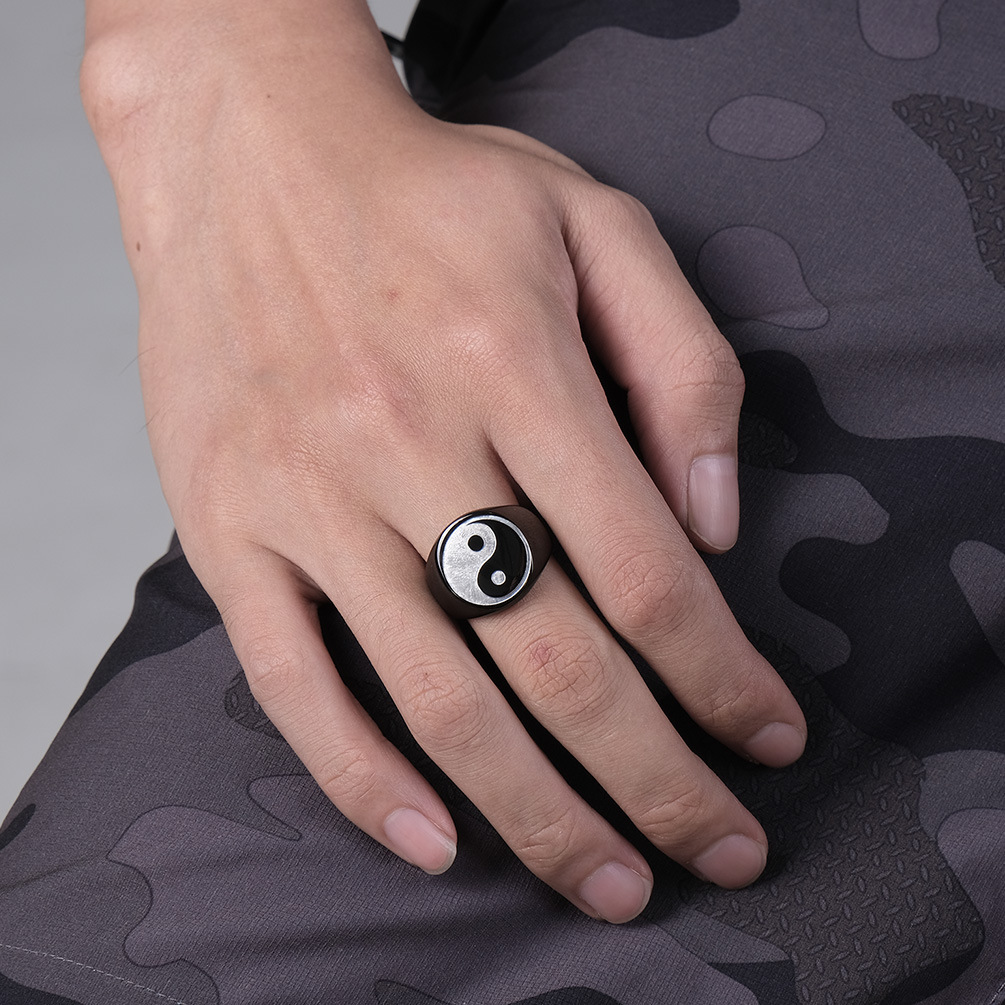 Creative Chinese Style Tai Chi - Signet Ring Men recension och pris