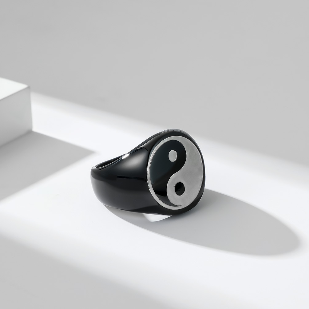 Creative Chinese Style Tai Chi - Signet Ring Men recension och pris