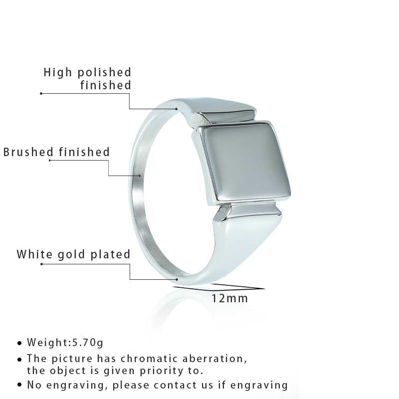 Soul Men Titanium Steel Rings  - Signet Ring Men recension och pris