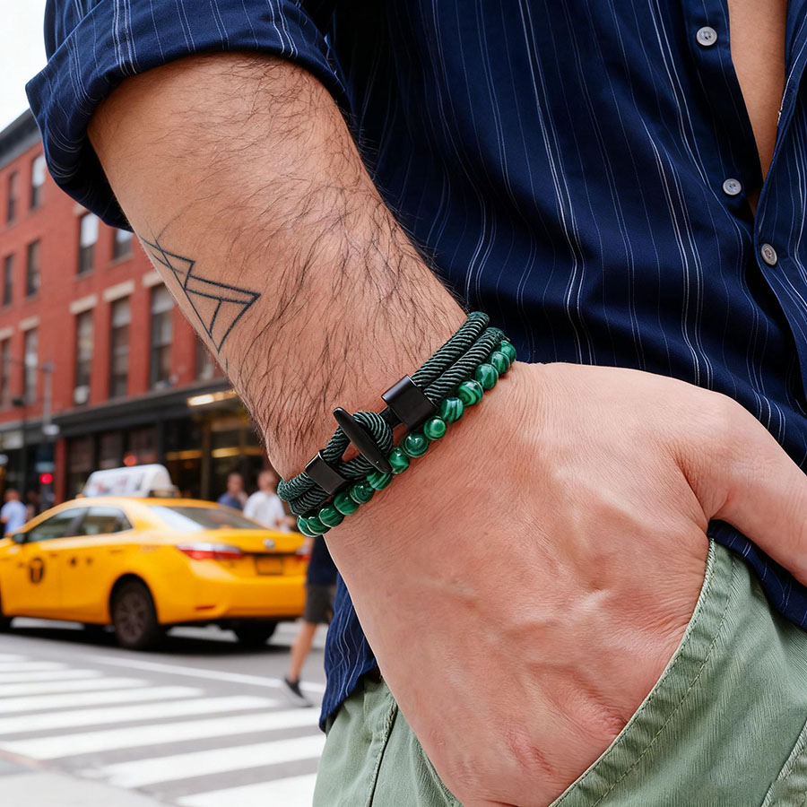 Unique Anchor 2Pcs Man Bracele - Men Accessories Unique recension och pris