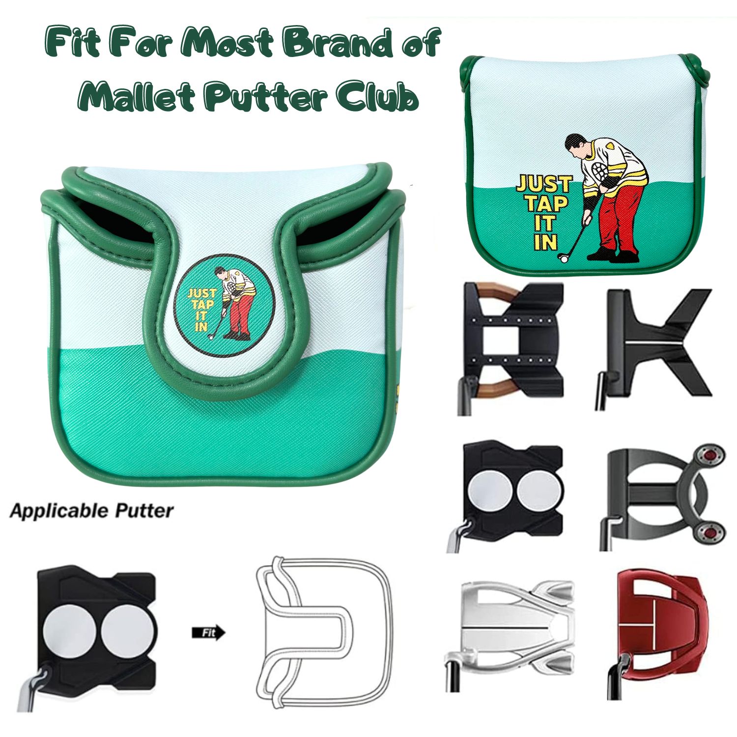 Funny PU Leather Golf Putter C - Men'S Accessories Essentials recension och pris