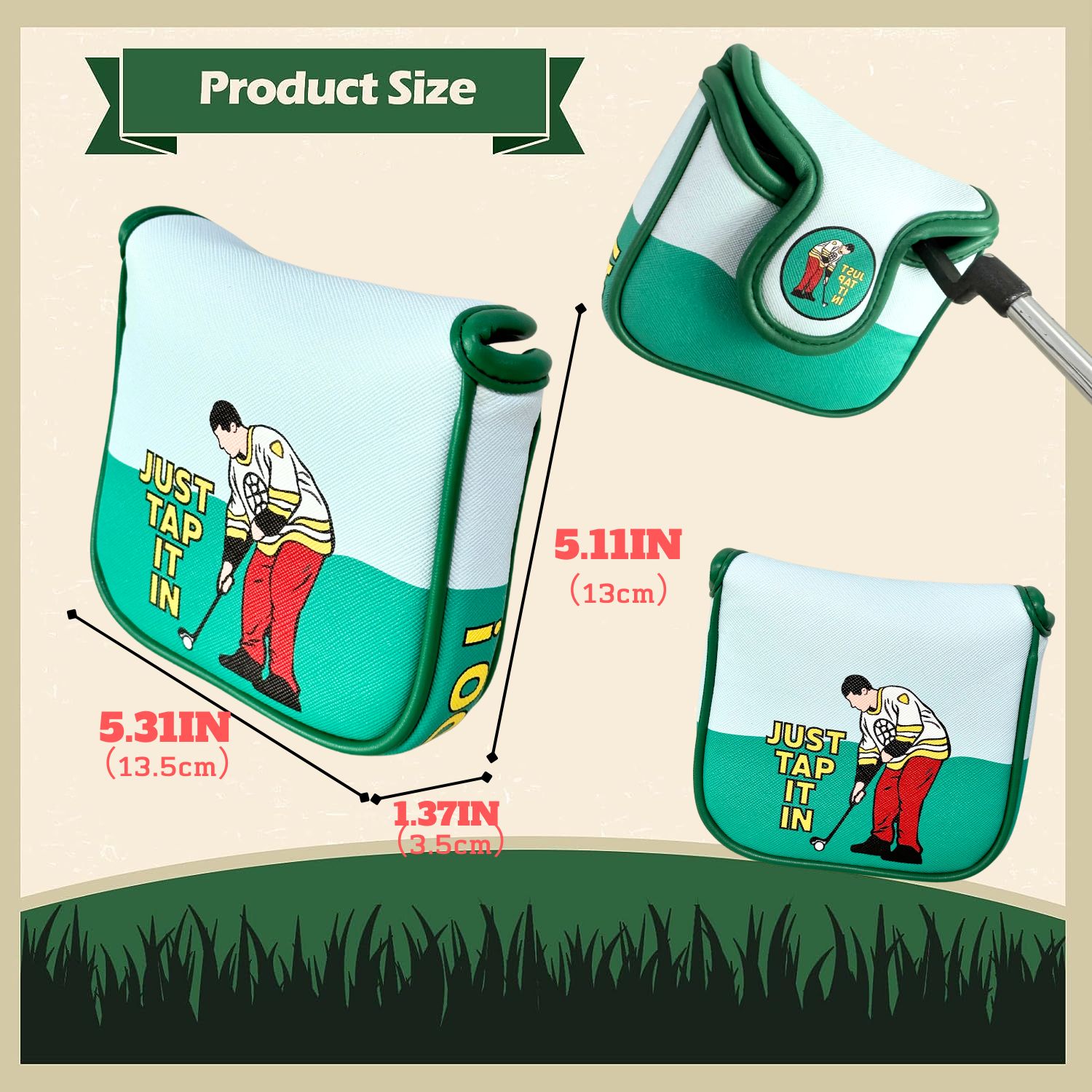 Funny PU Leather Golf Putter C - Men'S Accessories Essentials recension och pris