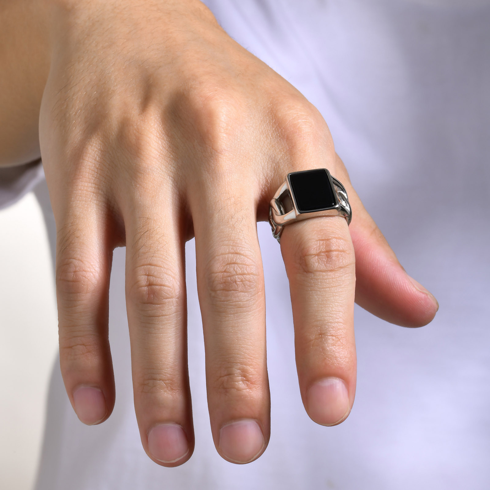 Punk Vintage Stainless Steel S - Signet Ring Men recension och pris