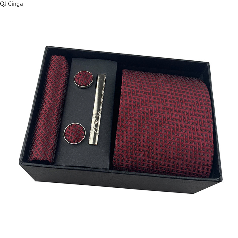 Men's Red Jacquard Fabric Tie+ - Men'S Accessories Essentials recension och pris