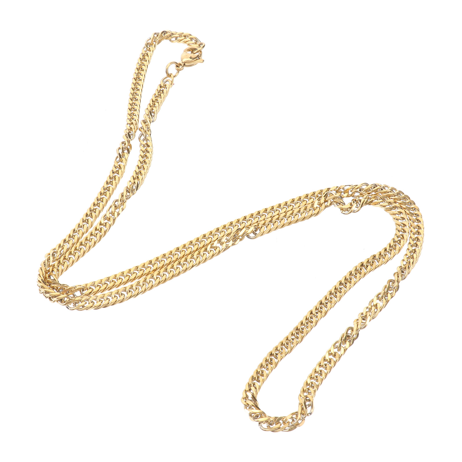 1Pcs Golden Double Buckle Chai - Men Accessories Unique recension och pris