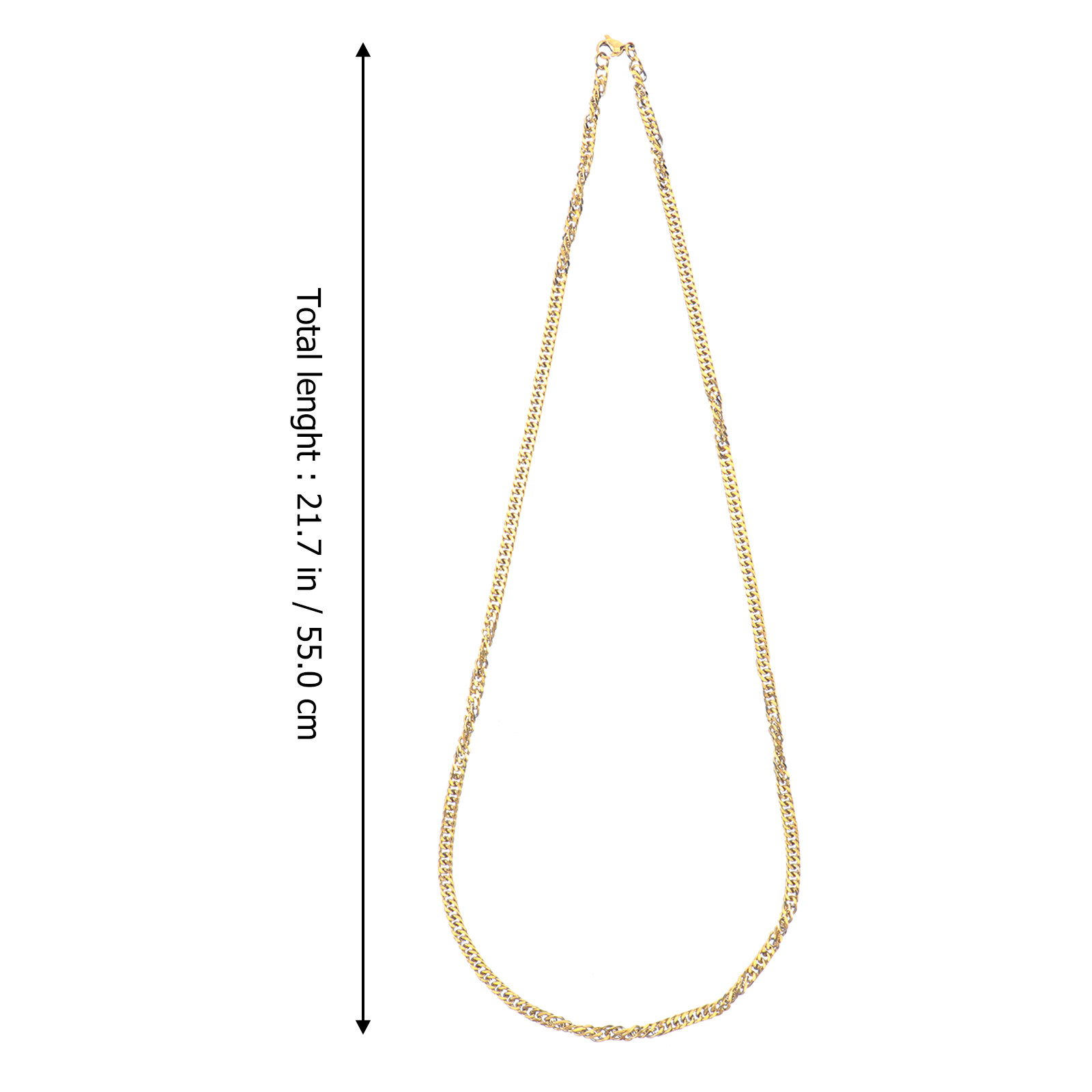 1Pcs Golden Double Buckle Chai - Men Accessories Unique recension och pris