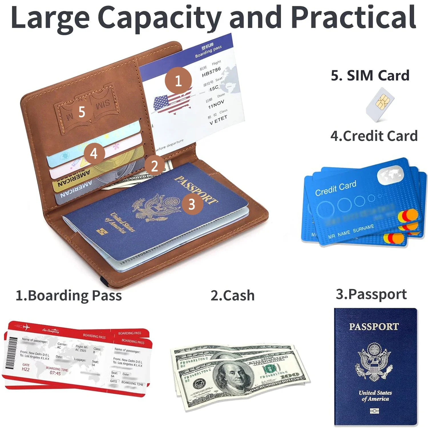 Passport Holder for Travel Ess - Men'S Accessories Essentials recension och pris
