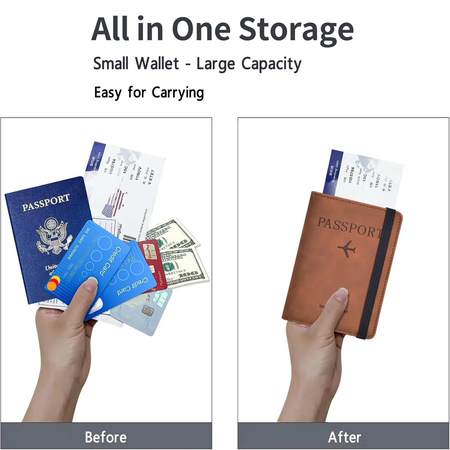 Passport Holder for Travel Ess - Men'S Accessories Essentials recension och pris
