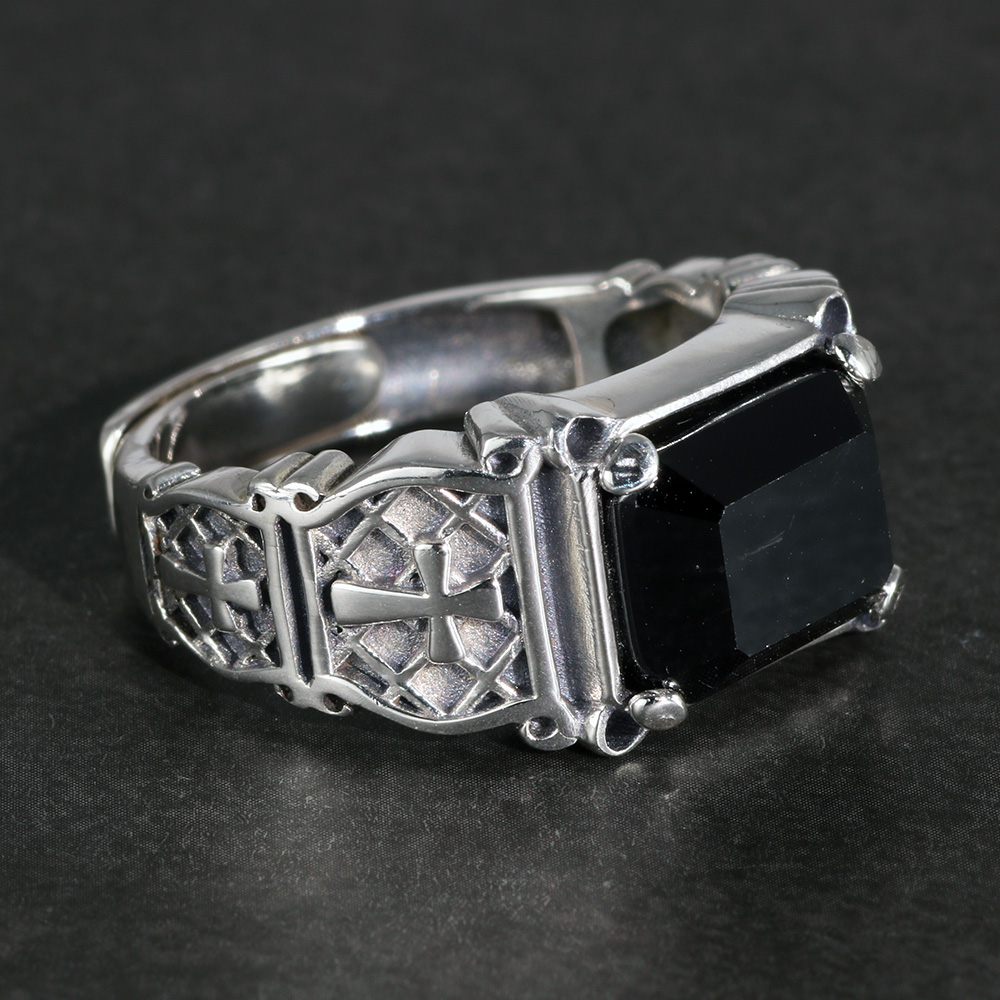 Vintage Punk Silver 925 Jewelr - Signet Ring Men recension och pris